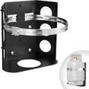 LCGP 5LB Propane Tank Holder, Heavy Duty Steel Propane Tank Mount with Black Powder Coated Surface for RV, Trailers, Truck, Jeep, Camper