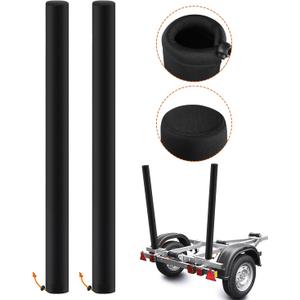 Boat Trailer Guide Pole Covers - Neoprene Marine Trailer Heavy Duty Cloth Guide Pole Covers, Trailer Guide Pads for Boat Jet Ski Sailboat(Pair) (48 inch)