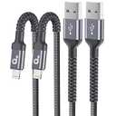 Lightning Cable 3ft 3Pack, [Apple MFi Certified] iPhone Charger Cable Nylon Braided Charging Cord Compatible with iPhone 14/13 / 12/11 / Pro Max/X/Xs Max/Xr /8 Plus/ 7 Plus/ 6S Plus / 6 Plus/iPad