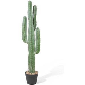 Artificial Cactus 39 INCH Tall Fake Cactus Plants Faux Cacti Saguaro with Planter for Indoor Outdoor Home Office Shop Garden Decoration
