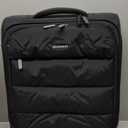 BAGSMART Underseat Carry on Luggage with Wheels, Soft Underseat Travel Luggage with PVC Wet/Dry Pockets, Lightweight Soft Personal Item Suitcase for Short Trip, Black15"x 18"x6.5"