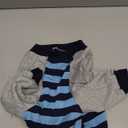 FUAMEY Dog Recovery Sleeve with Elbow Protector,Dogs Shirt Stop Licking Joints,Pet Long Sleeve Suit Protecting Dog's Front Leg Arm Wounds Cover Skin Conditions Blue Stripe L