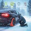 C-Hopetree Snow Socks for Tires, Superior Grip Alternative for Snow Chain, Anti-skid Tire Traction Device for Cars and SUVs, XL-Large, Pack of 1