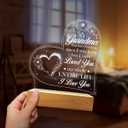 SANDJEST Acrylic Night Light Gifts for Grandmother, Sentimental Gifts for Grandma Nana Mimi on Birthday Christmas Valentines