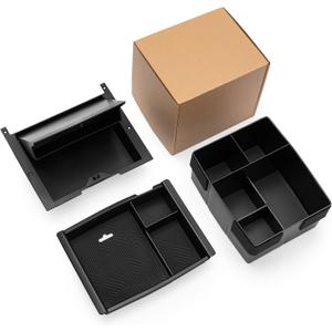 Center Console Divider Organizer for 2024 2025 Toyota Tacoma 4th Gen Accessories Interior Secondary Storage Insert Armrest Hidden Secret Middle Console Storage Box Tray Coin Holder