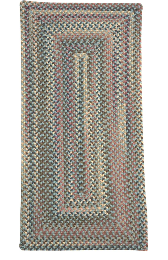 Colonial Mills Durban Braided Multi Runner - Federal Blue 30" x8'