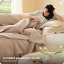 Bedsure 100% Cotton Muslin Blanket 8-Layer Twin XL, Breathable & Substantial Oeko TEX Gauze Bed Throw, PureWoven All-Season Moisture-Wicking Bedding, Softens After Wash, Taupe, 66"x90"