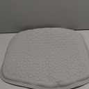 Thin Gel Seat Cushion for Car Seat, Office Chair, Wheelchair, Golf Cart - Non-Slip Car Seat Cushions with 0.7 Inch Gel - Sciatica & Coccyx Pain Relief (Fabric, Grey)