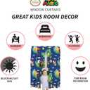 Franco Kids Room Window Curtains Drapes Set, 82 in x 63 in, Super Mario