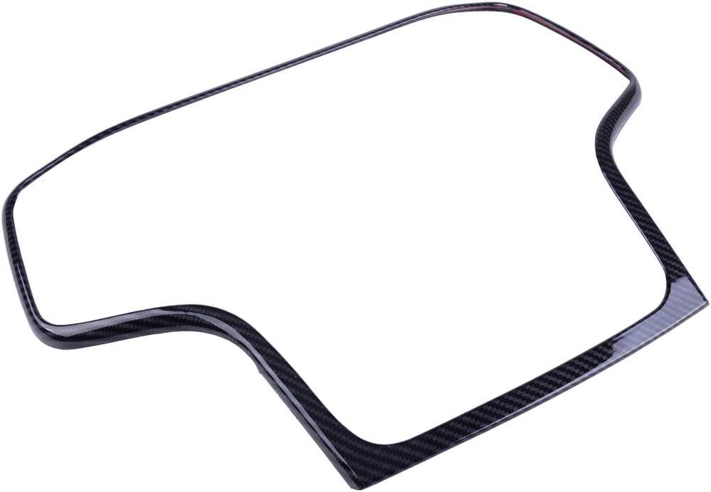 Beler Carbon Fiber Style Dashboard GPS Navigation Cover Trim Fit for Jeep Grand Cherokee 2014-2018