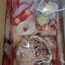 Preboun 3 Pcs Circus Tent Decorations Carnival Circus Theme Party Decorations Carnival Tent Banner Striped Pennant for Clown Theme Birthday Party Classroom Supply (Red White)