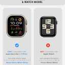Aulumu A11 v2 for Apple Watch Ultra 49mm Band for Men Mag Buckle Slim Band Designed | for Apple Watch Ultra 3/2/1 49mm, Series 11/10/9/8/SE2/7/6/SE/5/4[46mm/45mm/44mm] | Silver Black