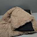 JOEJOY Large Dog Bed Crate Pad, Deluxe Plush Washable Dog Beds Fulffy Soft Kennel Pad Anti-Slip Pet Sleeping Mat for Extra Large Medium Small Dogs, 40" x 27", Beige