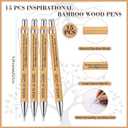 Sinload 15 Sets Christian Notebooks Bulk Gift for Church Bible Verse Journal Mini Religious Notepad Bamboo Pens Bible Study Groups Supplies Christian Gift for Men Women Church Member Religious Family