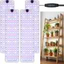 LED Grow Lights for Indoor Plants, Full Spectrum Grow Light with 504 LEDs Ultra-Thin Grow Light Panel Auto on & Off Timer for Under Cabinet Plant Seedlings Flowers Veg and More