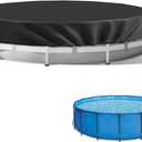 Winter Pool Cover Compatible with Intex and Bestway Above Ground Pools, 10 ft Round Pool Cover, Extra Thick and Durable, with Rope Tie, Weather-Proof, for Metal Frame Above Ground Pools