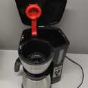 BLACK+DECKER 12 Cup Thermal Programmable Coffee Maker with Brew Strength and VORTEX Technology, Black/Steel