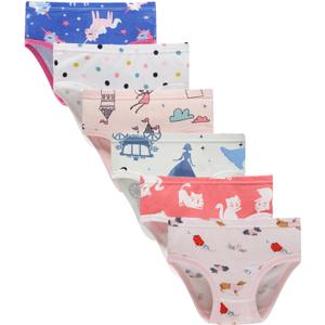 Boboking Comfty Underwear Little Girls'Briefs Undies Girls Panties (8, A-pink/1)