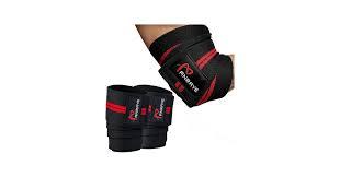 Anraye Elbow Wraps for Weightlifting  47" Adjustable Compression Straps & Brace for Joint Support (1 Pair), Elbow Wraps Weight Lifting Men Women for Bench Press Powerlifting and Fitness Training