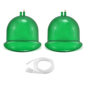Elitzia Vacuum Cups for Butt Lifting 3000ML/101Fl.oz Extra-Large Buttocks Cups 9.05" Bottom Diameter x 6.69" Height Vacuum Therapy Machine Accessories 1 Pair Body Shaping & Lifting ETHX005 (Emerald)