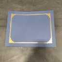 HAUTOCO 30 Pack Certificate Holders, Navy Blue Diploma Holders, Document Award Covers Certificate Folders with Gold Foil Border for 8.5x11 Letter Size