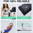 llano LP-E6 LP-E6N LP-E6NH Dummy Battery AC Power Adapter Kit Compatible with Canon EOS R6/R7 Mark II, 5D/6D/7D Mark II/III/IV, 60D/70D/80D/90D Continuous Power Supply for Studio Shoots