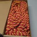 24 pcs Graduation Honor Cords 68" Grad Braided Honor Cord with Tassel Honor Rope Grad Cords Bulk for Graduation Students Bachelor Master Doctoral Gown Grad Decor (Burgundy and Gold)