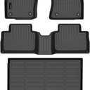 Auxko All Weather Floor Mats Cargo Mat Fit for 2026 2025 Nissan Kicks TPE Liners Accessories All Season Guard Odorless Anti-Slip Floor Mats Cargo Mat for Nissan Kicks Black