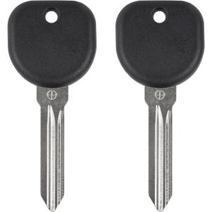 Vurkcy 46 Chip Transponder Ignition Car Key, B111-PT GMX-100C 15871576 Circle + Replacement for Buick Cadillac Chevy GMC Hummer Pontiac Saturn, New Uncut, 2Pcs