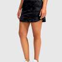 SANTINY Golf Skirts for Women 4 Pockets with Short High Waisted Stretchy Tennis Skirt Athletic Skorts for Woman Casual Summer (Gray, S)