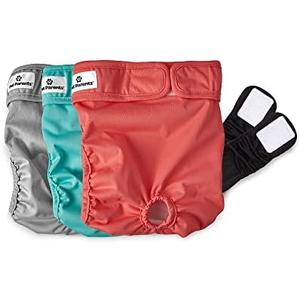Pet Parents® Washable Dog Diapers (3pack) + Extendrs® of Durable Doggie Diapers, Premium Dog Diapers Female (Large, Southern Belle)