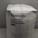 Linenspa 4 Inch Gel Swirl Memory Foam Mattress Topper  Cooling Gel Infused  Pressure Relieving Bed Topper - Mattress Pad  CertiPUR Certified - Queen Size