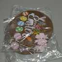 2 x Happy Easter Wooden Hanging Sign with Bow, Rustic Easter Wooden Door Hanger for Home Farmhouse Window Indoor Outdoor Decor