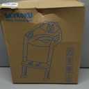 Potty Training Seat SKYROKU Potty Training Toilet with Step Stool Ladder, for Kids Boys Girls Toddlers - Comfortable Safe Potty Seat with Anti-Slip Pads Ladder 8838-Grey