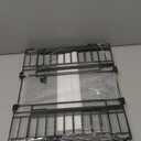 REALINN 2 Pack Pull Out Cabinet Organizer, Expandable(12"-20") Slide Out Drawers 3 Slide Rails Fix with Adhesive or Screw, Roll Out Shelves for Kitchen Cabinet Organization, White, 6.75in height