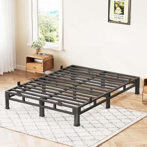 ROIL 7 Inch Full Bed Frame Double Layer 2 in 1 Platform with Round Corner, Queen