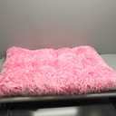 Vonabem Large Dog Bed Pink, Washable Pet Crate Pads for Large Medium Dogs, Plush Soft Girl Princess Puppy Beds Kennel Pad,Anti-Slip Pets Mats for Sleeping 36inch 35 * 23 inch