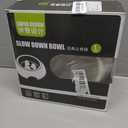 Super Design Slow Feeder Dog Bowl, 1.5 Cup, Non-Slip, Heat-Resistant, Suitable for Medium to Large Dogs (White)