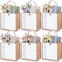 Back to School Burlap Tote Bags with Handle Button, 7.9 x 7.9 x 4.3 inches