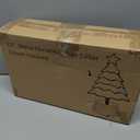 SUNNYPARK Metal Christmas Tree Collar Decoration, 23.5 Inches Diameter Indoor Outdoor Cream Tree Collar for Artificial Trees Christmas Tree Ring for Holiday Party Decoration