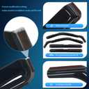 Nilight in Channel Window Deflectors for Ford Explorer 2011 2012 2013 2014 2015 2016 2017 2018 2019 Vent Window Visors,Rain Guards-4PCS