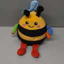 hahaland Baby Toy for 6 + 12 18 Months  Crawling Musical Dancing Bouncing Learning Bee Plush, Interactive Tummy Time Toy for 1 2 3 Year Old Boys Girls