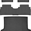 HAFIDI® Floor Mats & Cargo Liner Set Fit for 2016-2020 Kia Sorento (Only 5 Seats,not for 7 Seats) All Weather TPE Anti-Slip Car Full Set Floor Liners Custom Accessories - Black