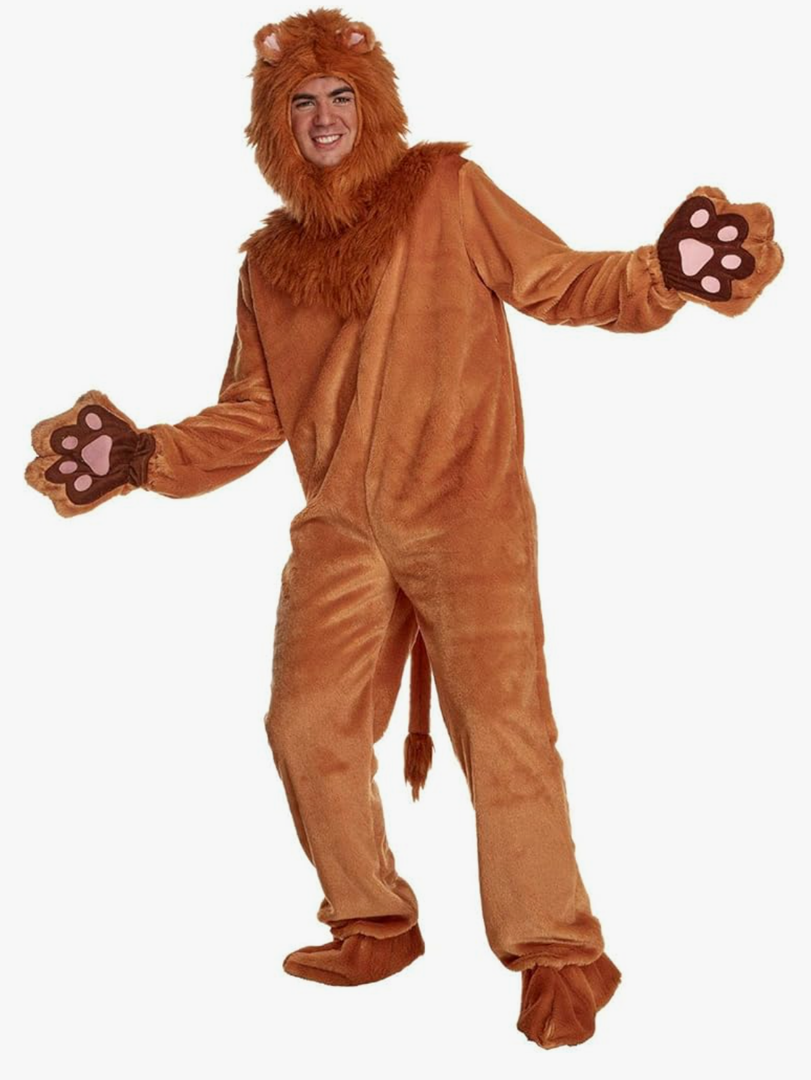 Morph Lion Costume Adult - Lion Costumes for Men - Animal Halloween Costume for Adults - Fun Dress Up Outfit Large