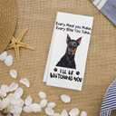 Funny Doberman Hand Towels for Kitchen, Dog Kitchen Decorative Towels, Dog Lovers Gifts for Women, Every Meal You Make Every Bite You Take Bath Decor and Accessories, 16x24 Inches