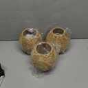 UPKOCH 3pcs Boho-Style Woven Lamp Shade, Rattan Pendant Light Cover, Vintage Chandelier for Living Room, Restaurant, Cafe & Home Decor (15cm, Khaki)