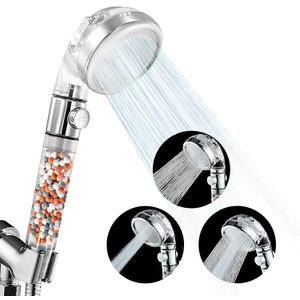 Shower envy High-Pressure Filtered Shower head with filters  Ionic Beads, 3 Spray Modes, Flow-Pause Lever, Water Softener  Bathroom & RV Essential