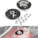 Bevinsee Front Adjustable Camber Plates Compatible with E90 E91 E92 E93 E81 E82 E87 E88 RWD X1 E84, Replaced 31306775098, 31306760943