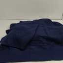 Viviland Plush Micro Fleece King Bed Sheet Set - Soft Polar Fleece Velvet Sheets - Extra Warm Winter Flannel Bed Sheets with Deep Pocket - Navy - King