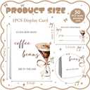 Coffee Party Decorations,Coffee Guess How Many Baby Shower Game,Guess How Many Coffees Beans Are In The Jar, Bridal Shower Games, Party Games & Activities 50 Cards And Sign